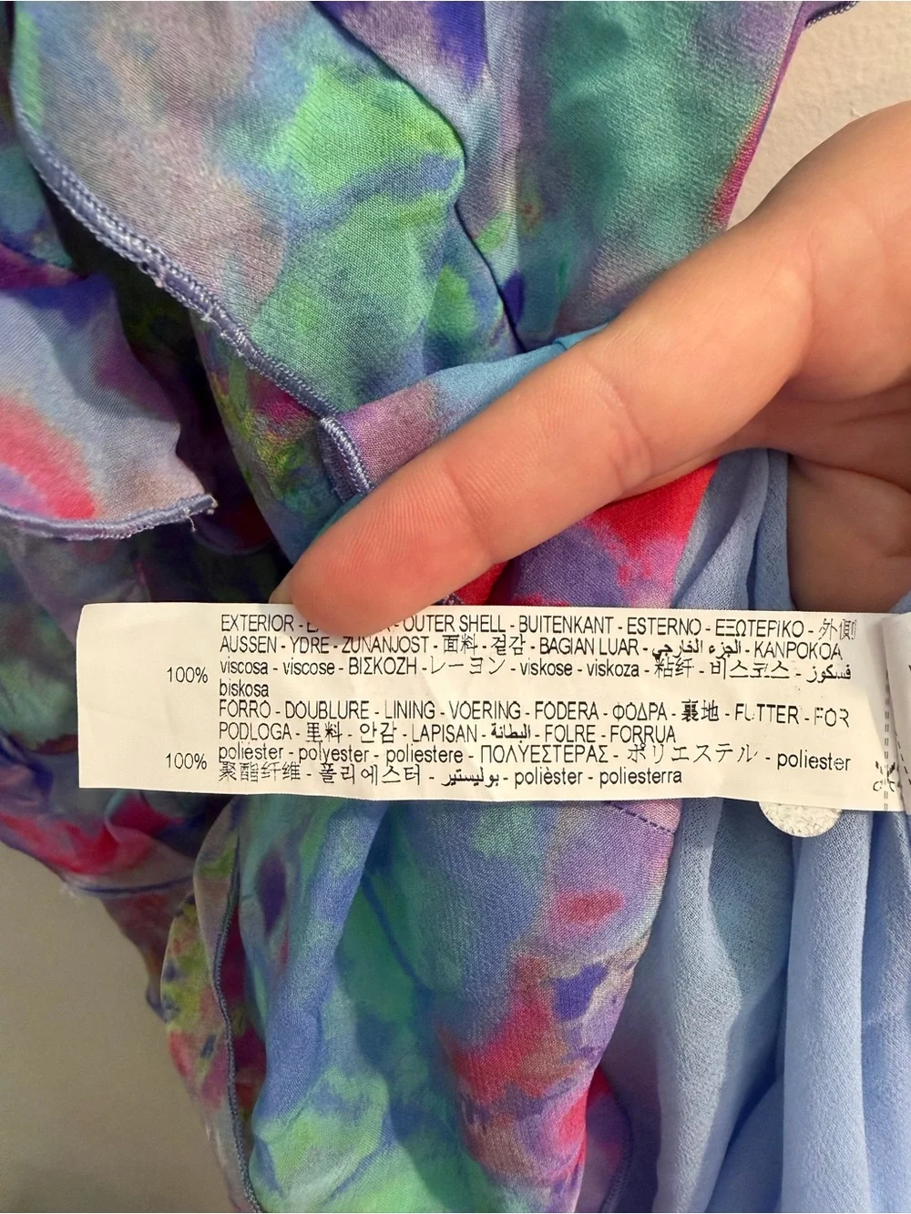 Zara Multicolor Floral Halter Dress - Picture 7 of 7